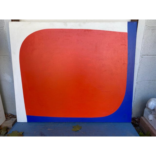 1963 Abstract Modern Oil Painting on Canvas by by A.Sullo For Sale - Image 10 of 10
