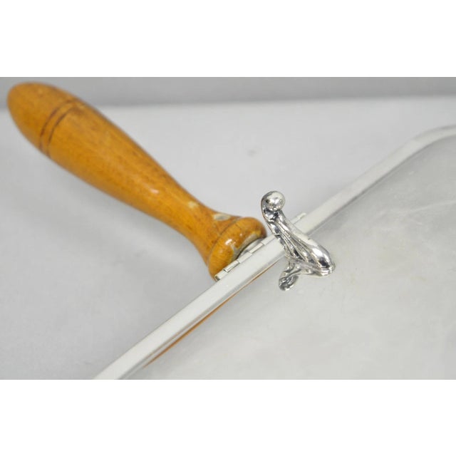 Vintage Victorian Silver Plated Crumb Catcher Table Butler by Sf Co For Sale - Image 4 of 11