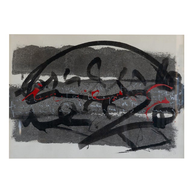 Josep Güell, Abstract Composition, Mixed Media on Paper For Sale