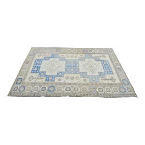 1960s Anatolian Faded Wool Decorative Modern Rug