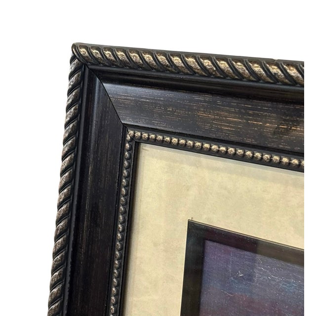 Red Mid 20th Century Modernist Multicolor Geometric Framed Print, Signed For Sale - Image 8 of 12