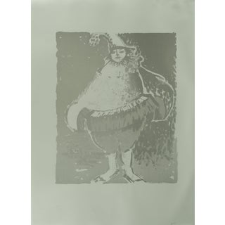 Roger Crusat, Le clown gris, Lithograph For Sale