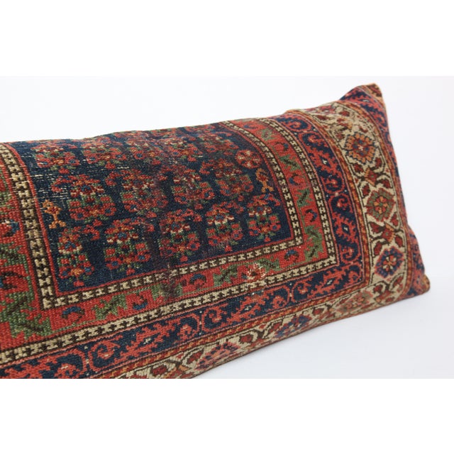 Antique Persian Rug Lumbar Pillow Cover – Decorative Tribal Cushion Cover -16'' X 43'' For Sale In Tampa - Image 6 of 8