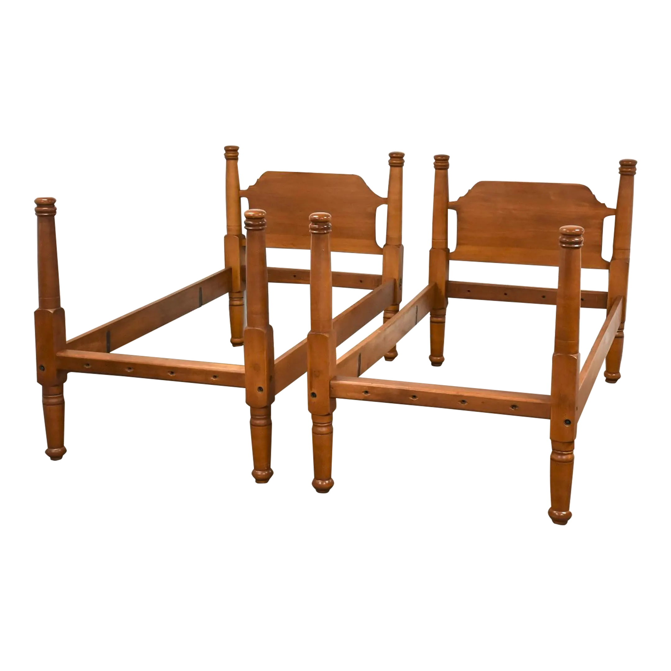 1960s Vintage Maple Twin Beds - a Pair | Chairish