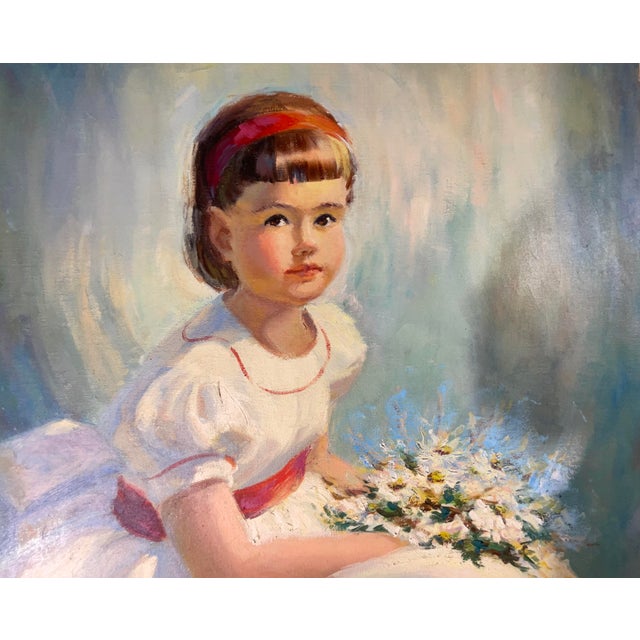 Vintage Original Oil Painting on Canvas - Signed Florida Artist K. Evans - 1970s For Sale - Image 11 of 12