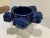 Scandinavian Modern Pentik Kaamoskivi Sculptural Blue Candle Holder, Finland For Sale - Image 4 of 12