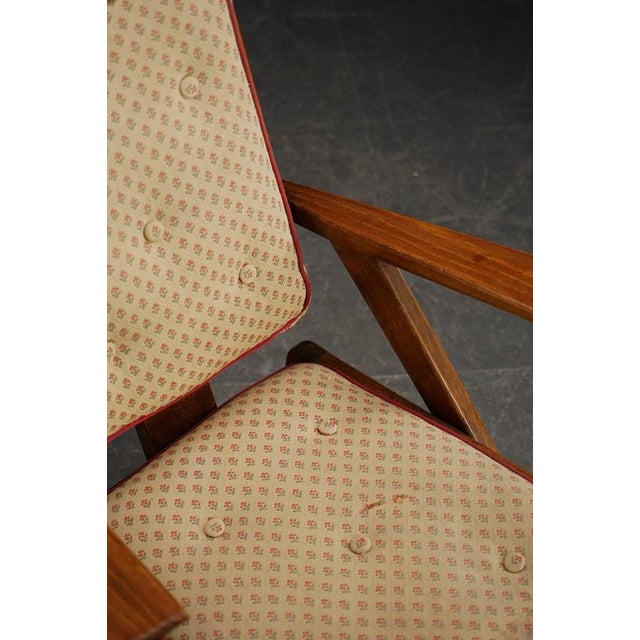Beige Mid-Century Armchair, 1950s For Sale - Image 8 of 14