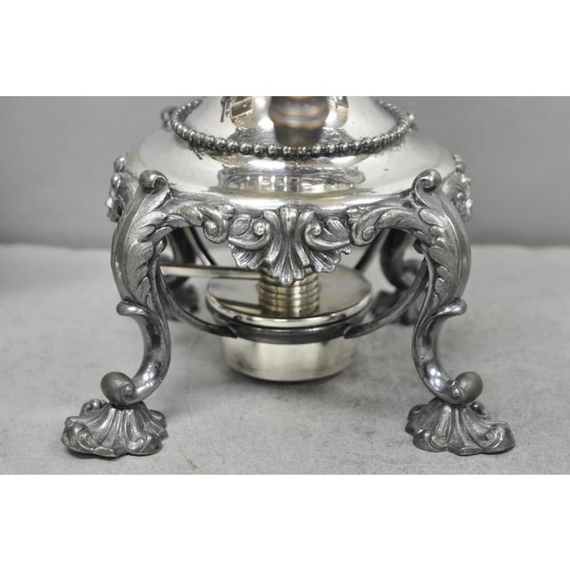 Metal Antique Reed & Barton 1929 English Regency Silver Plated Samovar Tea Set - 4 PCS For Sale - Image 7 of 18