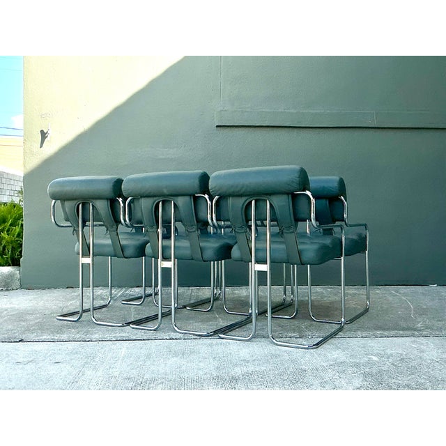 Metal Vintage Italian Guido Faleschini “Tucaroma”:Dining Chairs - Set of 6 For Sale - Image 7 of 12