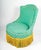 Textile 19th Century Napoleon III Lounge Chair in Green and Gold For Sale - Image 7 of 9