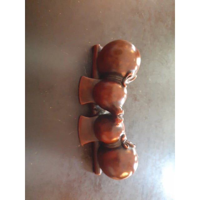 1930s 1930s Chinese Sou Shan Stoneware Lucky Gourds Figurine For Sale - Image 5 of 7