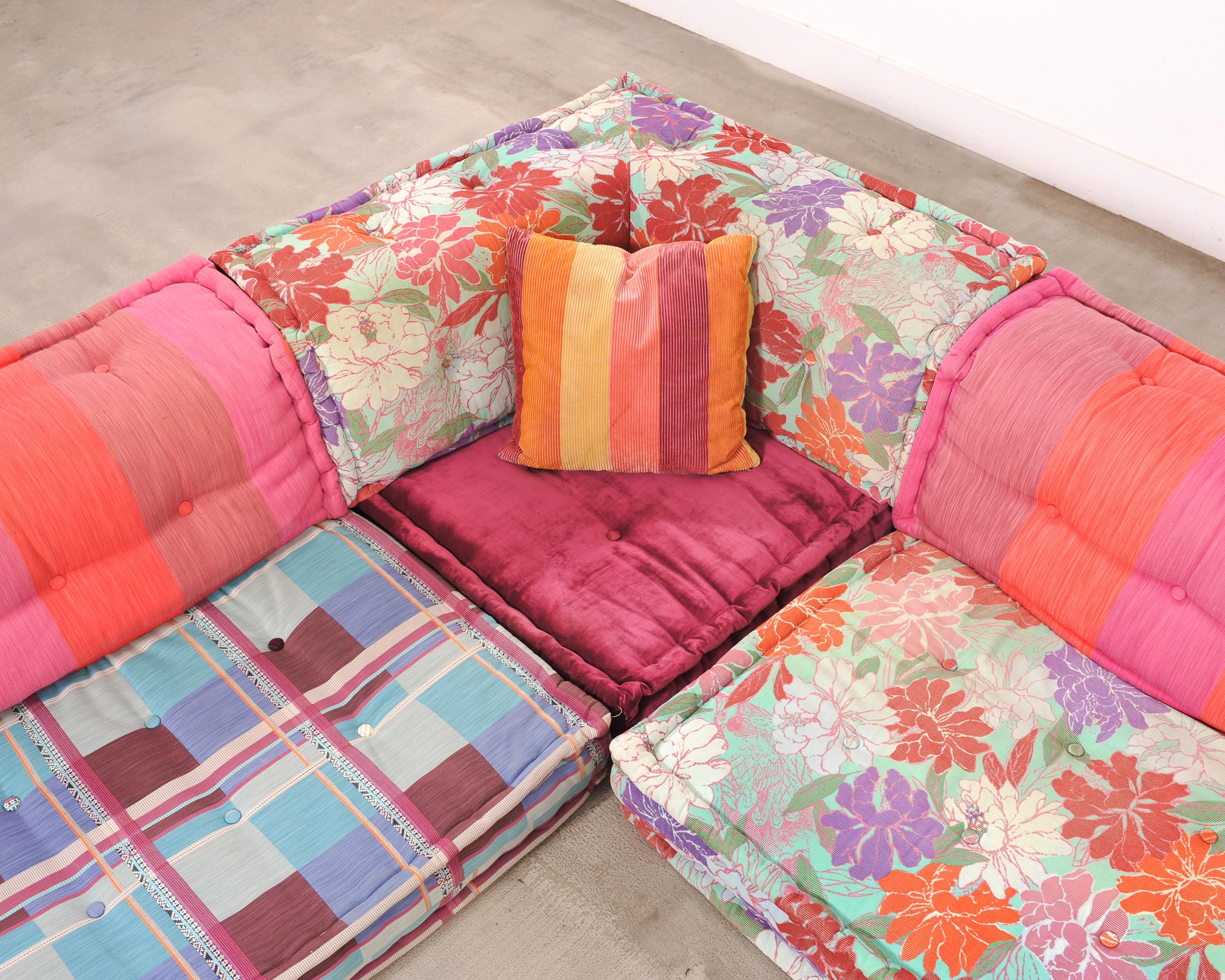 Mah Jong Kenzo Missoni Sectional Sofa by Hans Hopfer for Roche