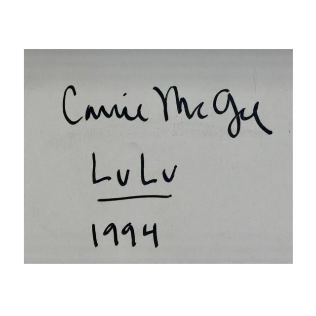 Yellow Carrie McGee, Large American Mod 1990s Mixed Media "LuLu" Carrie McGee, 1994 For Sale - Image 8 of 11