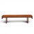 Brown Frank Lloyd Wright Taliesin Mid Century Carved Mahogany Bench Coffee Table For Sale - Image 8 of 9