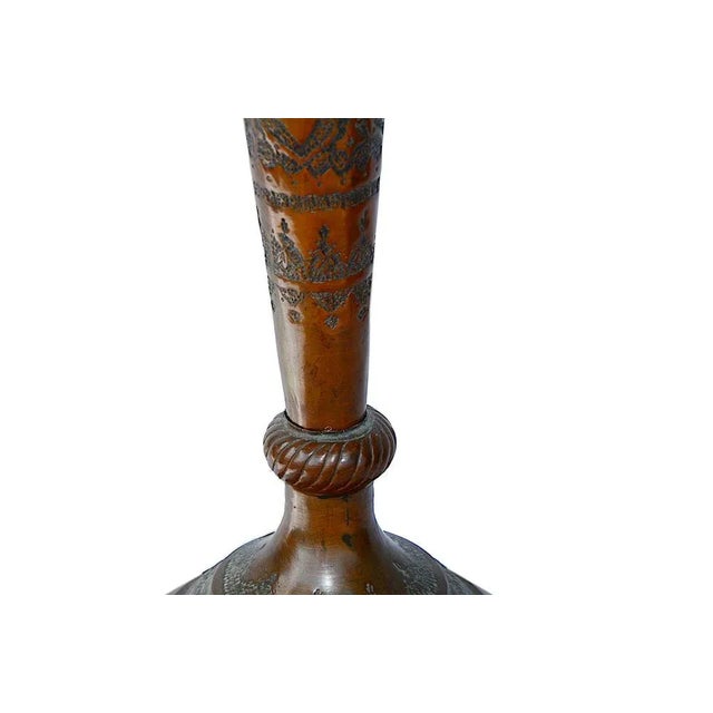 Copper Vase with Engraving, 1940s For Sale - Image 12 of 13