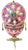 Metal 1880s Magnificent Moser Cranberry Glass Imperial Egg-Form Tantalus Service For Sale - Image 7 of 18