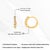 Contemporary Natural Diamond Huggie Hoop Earrings in 18k Yellow Gold- A Pair For Sale - Image 11 of 14