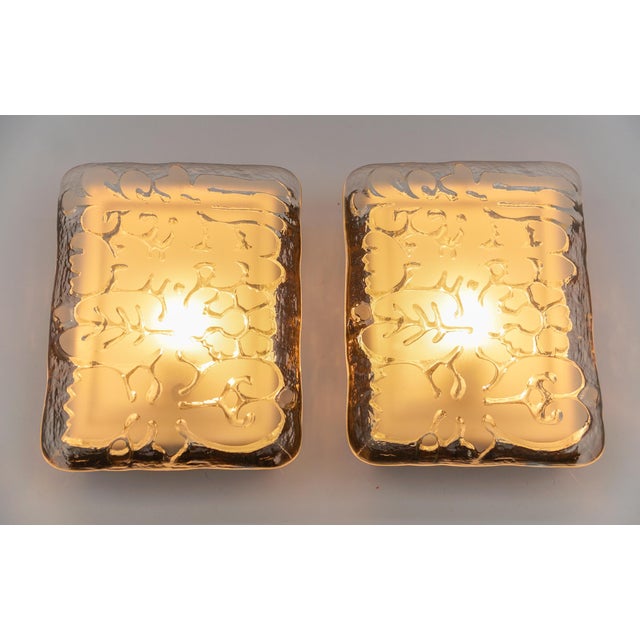 Space Age Wall Lights in Satin Glass by Peill & Putzler, 1970s, Set of 2 For Sale - Image 6 of 14
