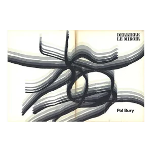 1969 Pol Bury 'DLM No. 178 Cover' Expressionism Black & White Lithograph