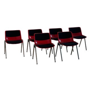 Vintage Modus Chairs by Osvaldo Borsani for Tecno, 1970s, Set of 6 For Sale
