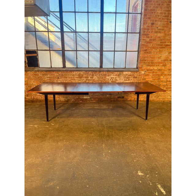 Herman Miller Mid 20th Century Rosewood Rectangular Dining Table by George Nelson for Herman Miller 2 Leaves For Sale - Image 4 of 12