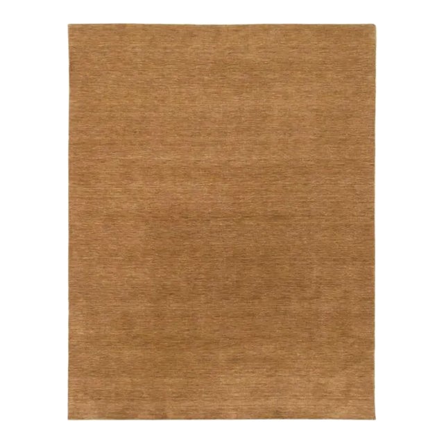 2020s Light Brown Hand Loomed Modern For Sale