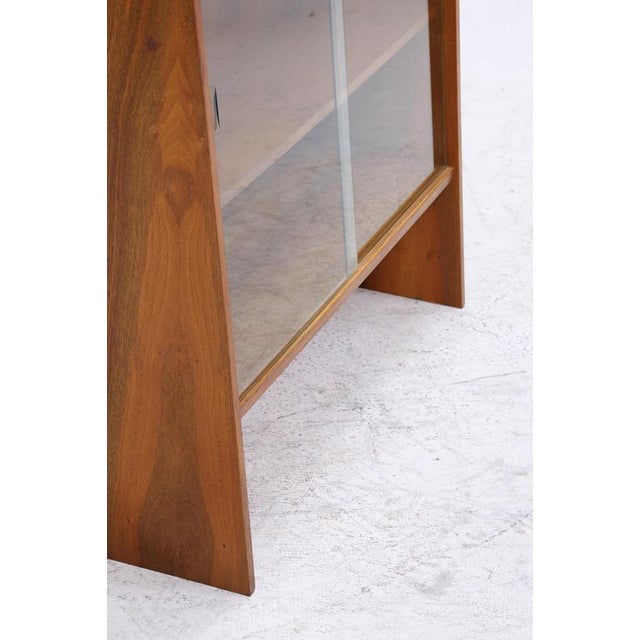 Small Mid-Century Walnut Bookcase, 1960s For Sale - Image 10 of 13