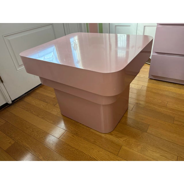 1980s 1980s Postmodern Waterfall End Tables - a Pair For Sale - Image 5 of 7