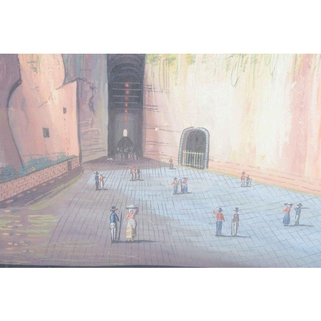 Modern Italian Artist, Grotta di Pozzuolo, Gouache on Paper, 1900 For Sale - Image 3 of 6