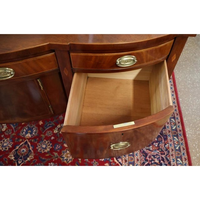 1980s Kindel Furniture Chesterwood Regency Style Mahogany Server Buffet Sideboard For Sale - Image 11 of 15