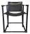 1990s Post Modern Black Leather and Metal Armchair #1 Attributed to Radbound Van Beekum for Pastoe For Sale