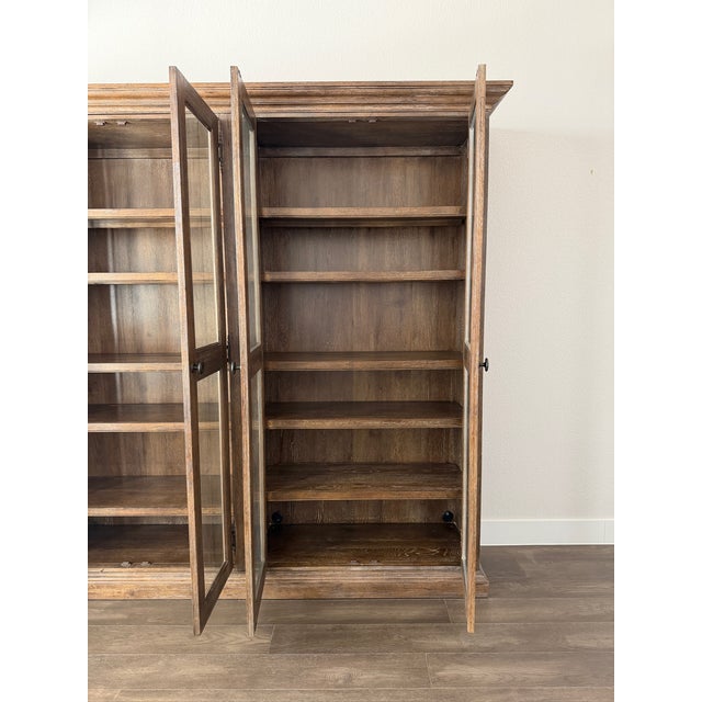 2010s Bassett Furniture Double Bookcase,Attributed For Sale - Image 5 of 15