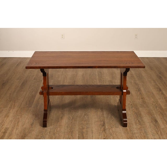 Gustav Stickley Antique Mission Oak Library Table For Sale - Image 14 of 15