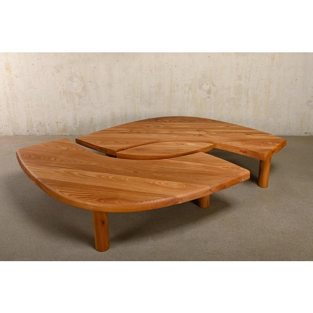 Mid-Century Modern T22C Table in Elm by Pierre Chapo, France, 2010s For Sale - Image 3 of 18