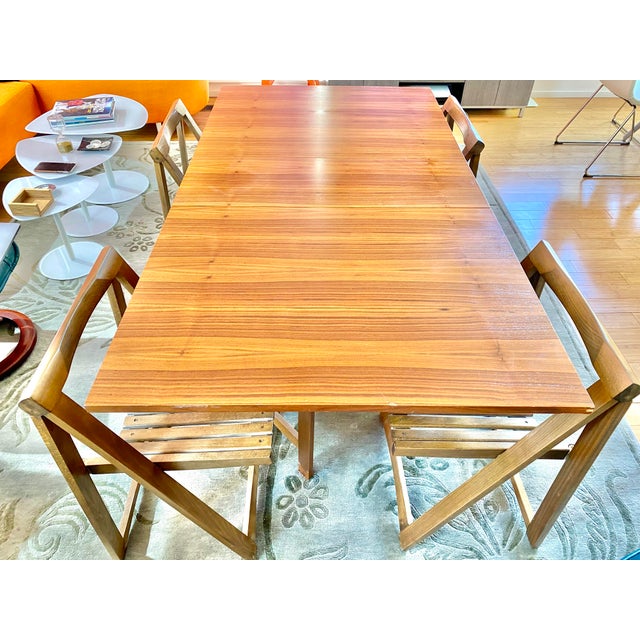 1960s Romanian Drop Leaf Dining Table & 4 StowAway Chairs Chairish