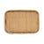 Contemporary Matthew Izzo Home Barley Rattan & Brass Serving Tray For Sale - Image 3 of 5