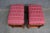 Pair of Ethan Allen Chinoiserie Style Upholstered Footstools For Sale - Image 9 of 13