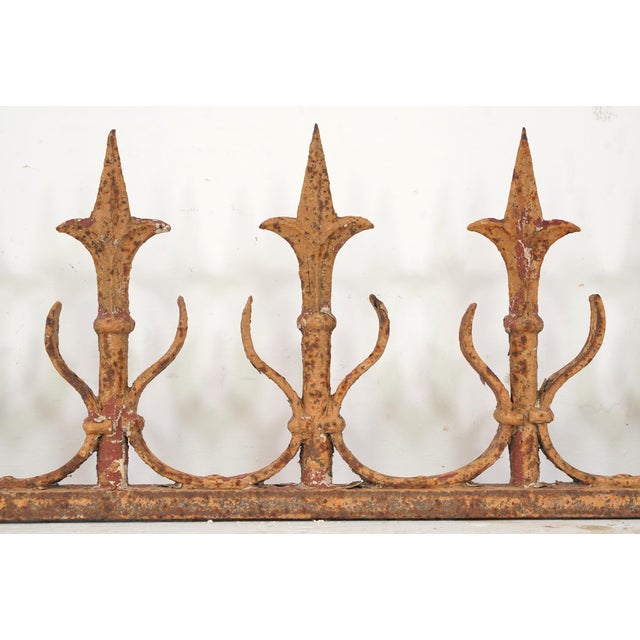 Pair of Antique Gothic Revival Wrought Iron Roof Crestings For Sale - Image 4 of 10