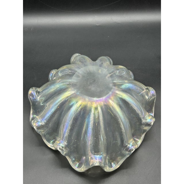 Glass Vintage Shell Centerpiece by Ercole Barovier for Barovier & Toso, 1950s For Sale - Image 7 of 11