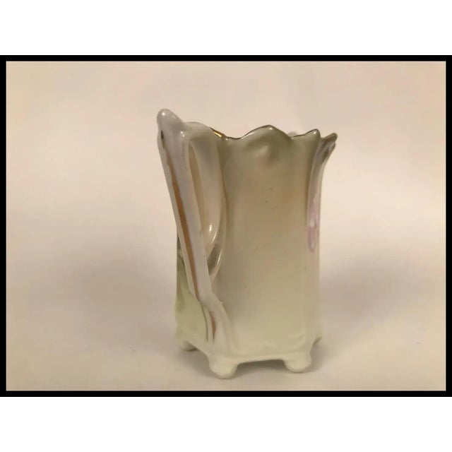 1930s 1930s Hand Painted Porcelain Creamer Burley & Tyrrell Co Floral Cottage Core For Sale - Image 5 of 9