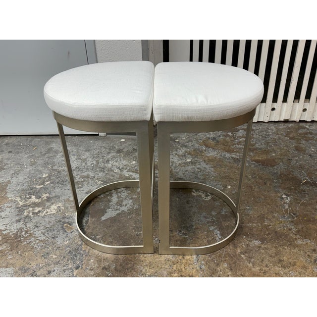 Textile Uttermost Ivanna Counter Stools, Pair For Sale - Image 7 of 12