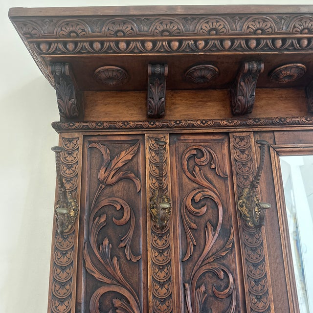 Antique Italian Hall Tree For Sale - Image 4 of 9