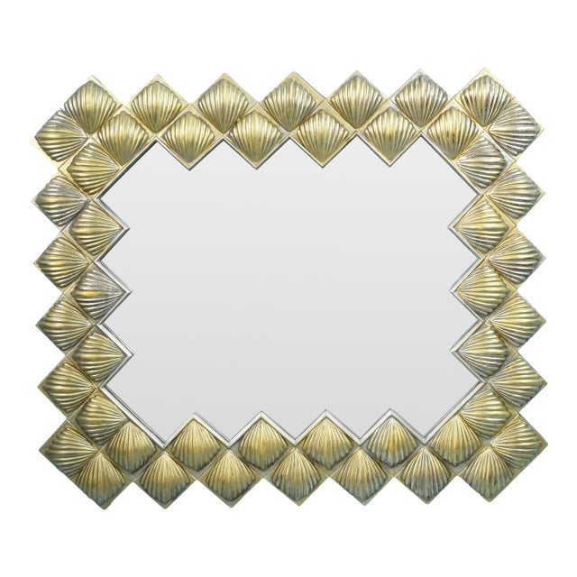 1980s MCM Shell Mirror For Sale