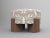 Not Yet Made - Made To Order Cassette Pouf in Douce Folie Grége Fabric and Smoked Oak by Alter Ego for Collector For Sale - Image 5 of 5