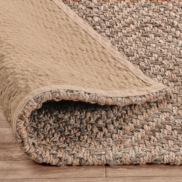 Chevron Natural Jute Rug - 5 X 8 For Sale - Image 4 of 5