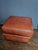 Animal Skin 1980s Vintage French Cognac Leather Cushion Ottoman by Roche Bobois For Sale - Image 7 of 8