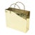 Vintage Brass Shopping Bag Sculpture or Magazine Holder With Braided Handles, 1970's For Sale