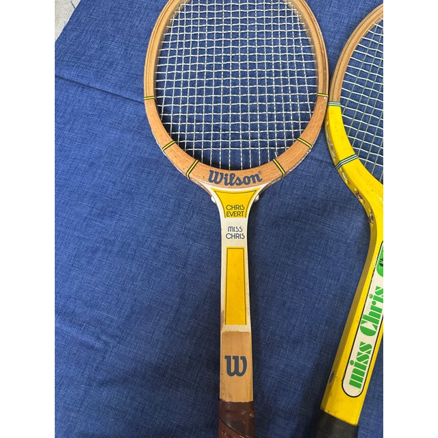 Up for consideration is a beautiful vintage collection of Wilson Chris Evert "Miss Chris" tennis rackets. These would look...