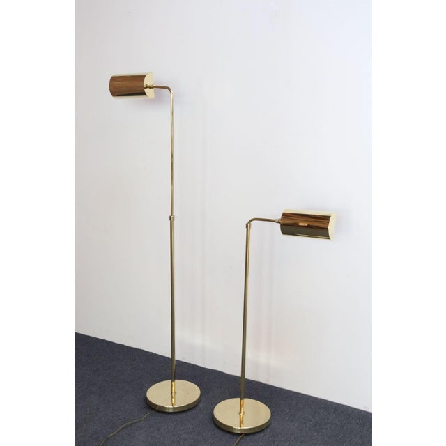 1970s Pair of Vintage Fully Adjustable Floor Lamps by Chapman in Polished Brass For Sale - Image 5 of 18