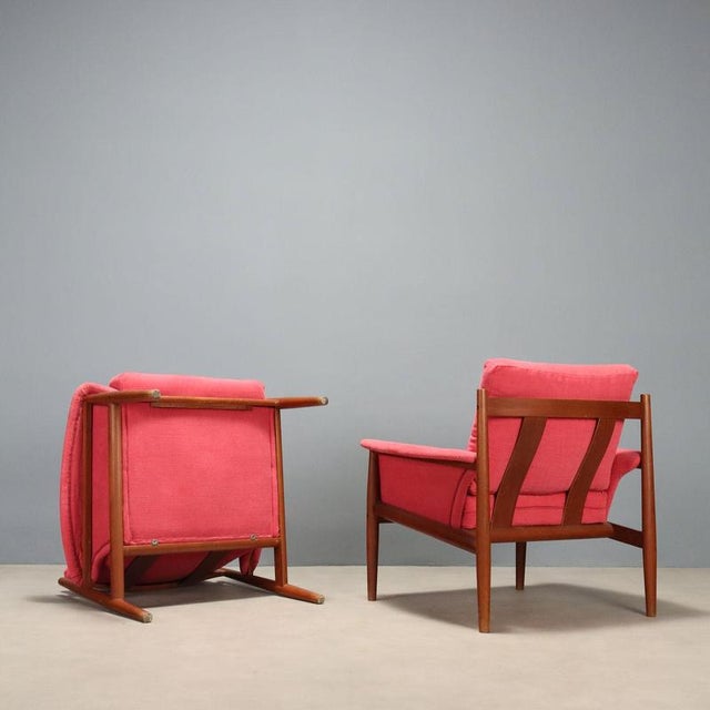 118 Armchairs attributed to Grete Jalk for France & Son, Set of 2 For Sale - Image 11 of 12